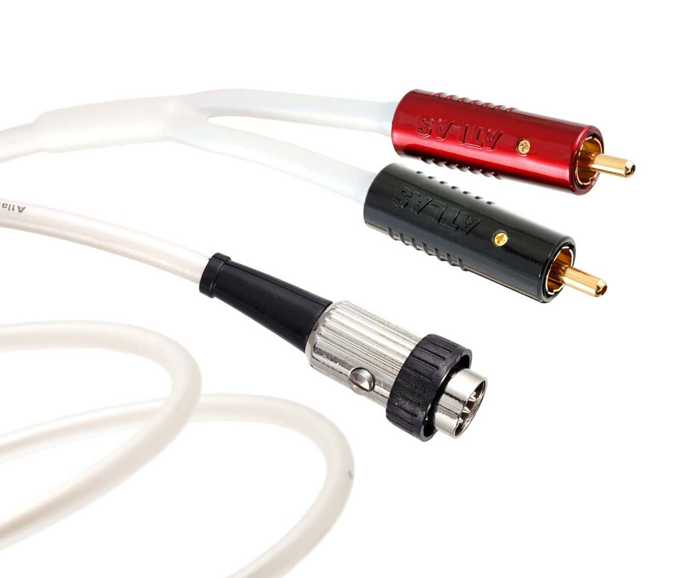 Atlas Element 5-pin DIN - Achromatic RCA signalkabel för skivspelare