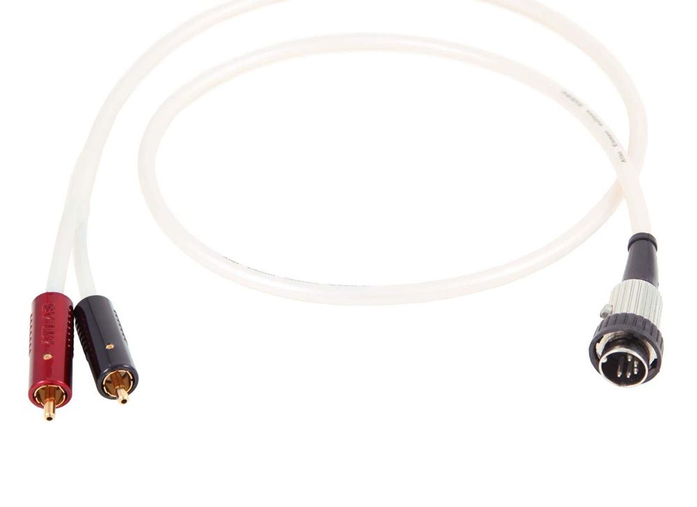 Atlas Element 5-pin DIN - Achromatic RCA signalkabel för skivspelare