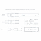 Atlas Element 5-pin DIN - Achromatic RCA signalkabel fr skivspelare