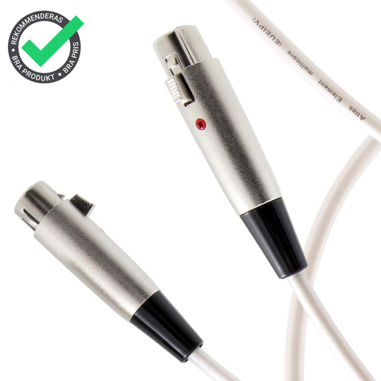 Atlas Element Mezzo XLR, signalkabel med OFC-koppar & XLR-kontakter