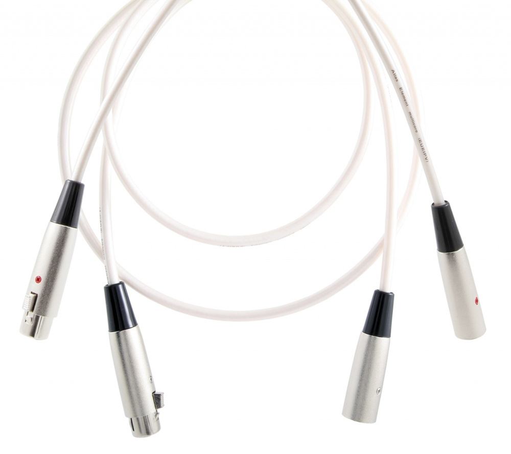 Atlas Element Mezzo XLR, signalkabel med OFC-koppar & XLR-kontakter