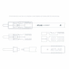 Atlas Equator 5-pin DIN - Achromatic RCA signalkabel för skivspelare Atlas Equator 5-pin DIN - Achromatic RCA signalkabel för skivspelare