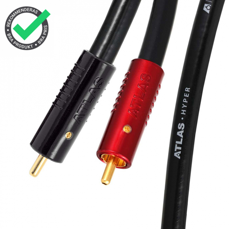 Atlas Hyper Achromatic, signalkabel med OCC-koppar & kallsvetsade RCA-kontakter