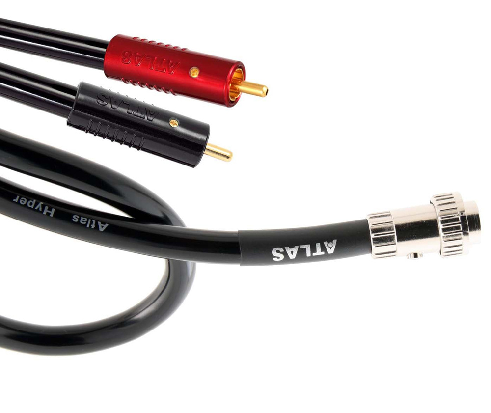 Atlas Hyper dd 5-pin DIN - Achromatic RCA signalkabel för skivspelare