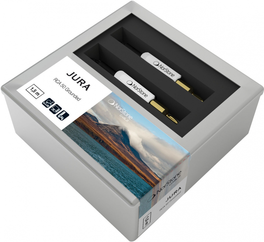 Norstone Jura RCA ljudkabel för vinylspelare