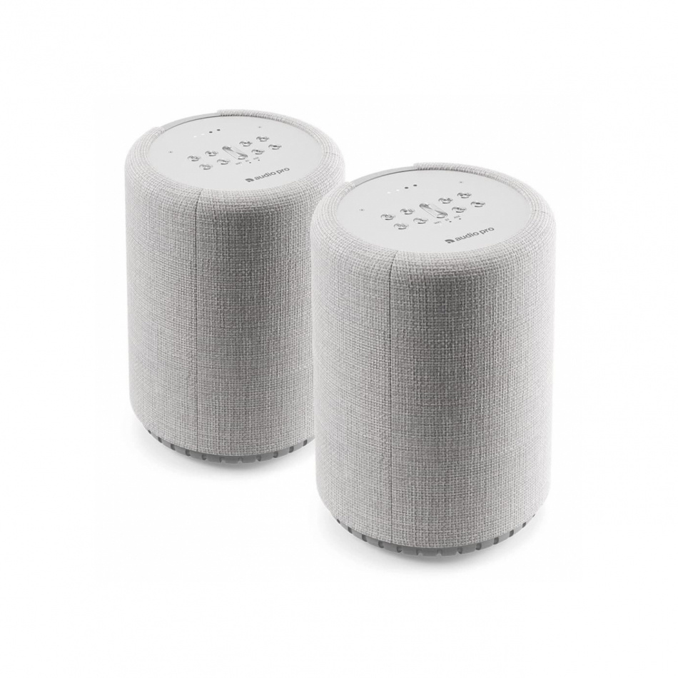 Audio Pro G10 Wifi-högtalare med Google Chromecast, ljusgrått 2-PACK