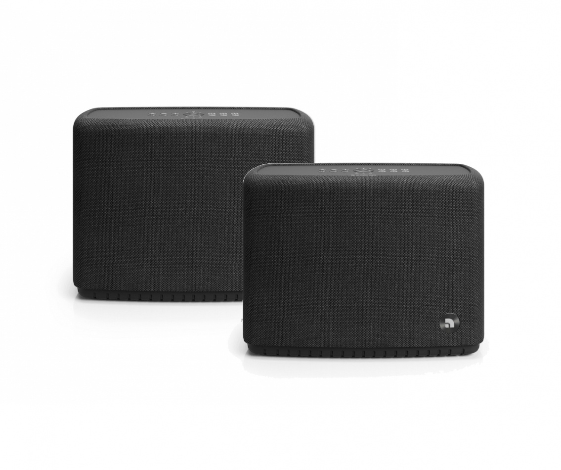 Audio Pro A15 W IPX2 Wifi-högtalare med Chromecast & AirPlay 2, svart 2-pack