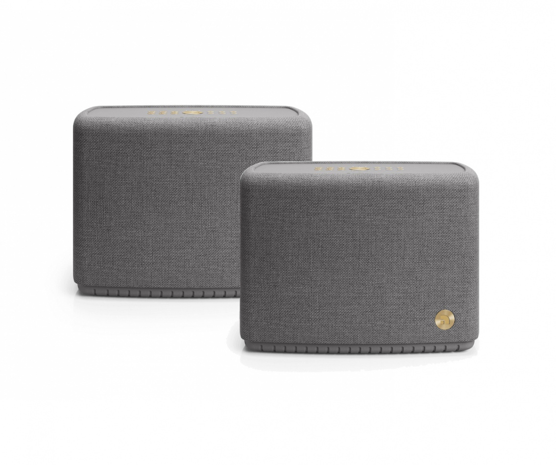 Audio Pro A15 W IPX2 Wifi-högtalare med Chromecast & AirPlay 2, mörkgrå 2-pack