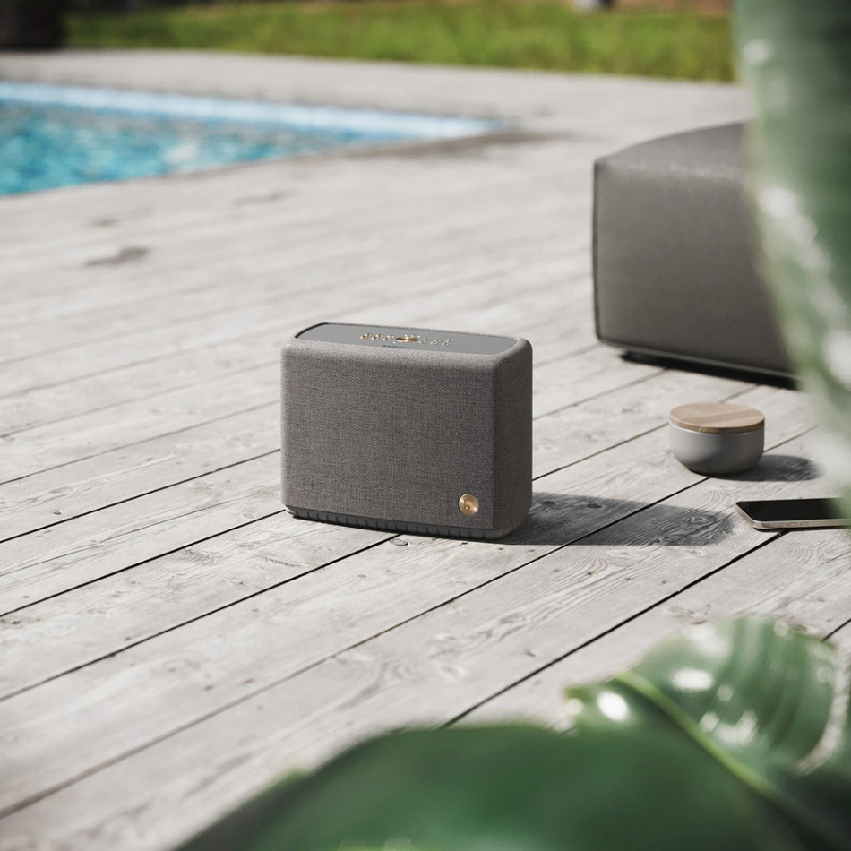 Audio Pro A15 W IPX2 Wifi-högtalare med Chromecast & AirPlay 2, mörkgrå 2-pack