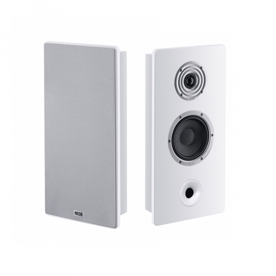 Heco Ambient 22F vägghögtalare, vitt stereopar