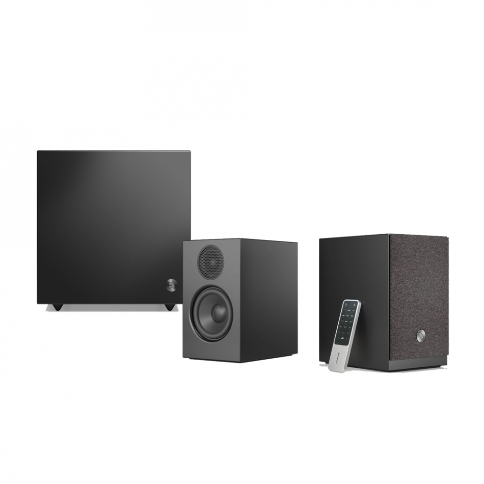 Audio Pro A28 & SW-5 Aktivt Högtalarsystem 2.1, svart