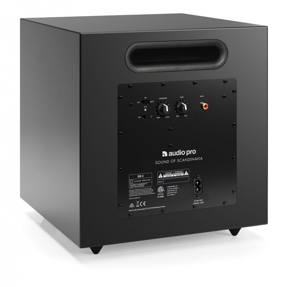 Audio Pro A28 & SW-5 Aktivt Högtalarsystem 2.1, svart