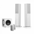 Audio Pro A38 & SW-10 Aktivt Högtalarpaket 2.1 Vitt + 2st A10 för multiroom Audio Pro A38 & SW-10 Aktivt Högtalarpaket 2.1 Vitt + 2st A10 för multiroom