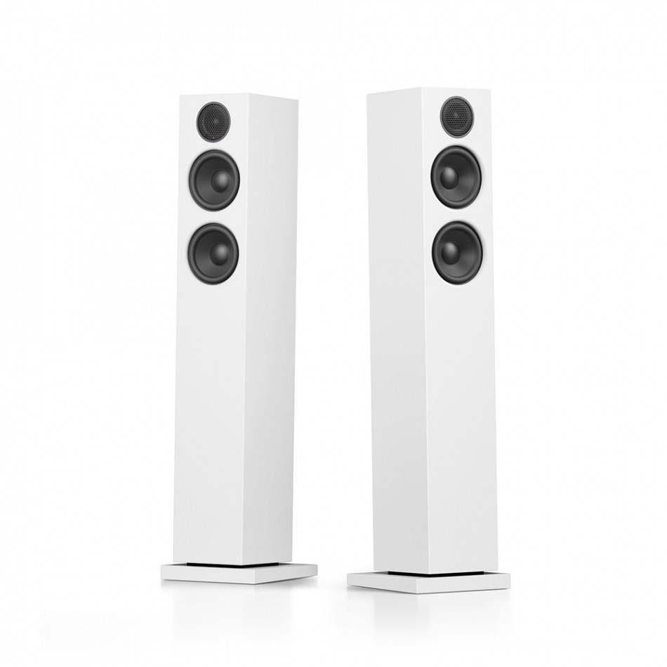 Audio Pro A38 W med SW-10 Aktiva Streaminghögtalare 2.1, vitt