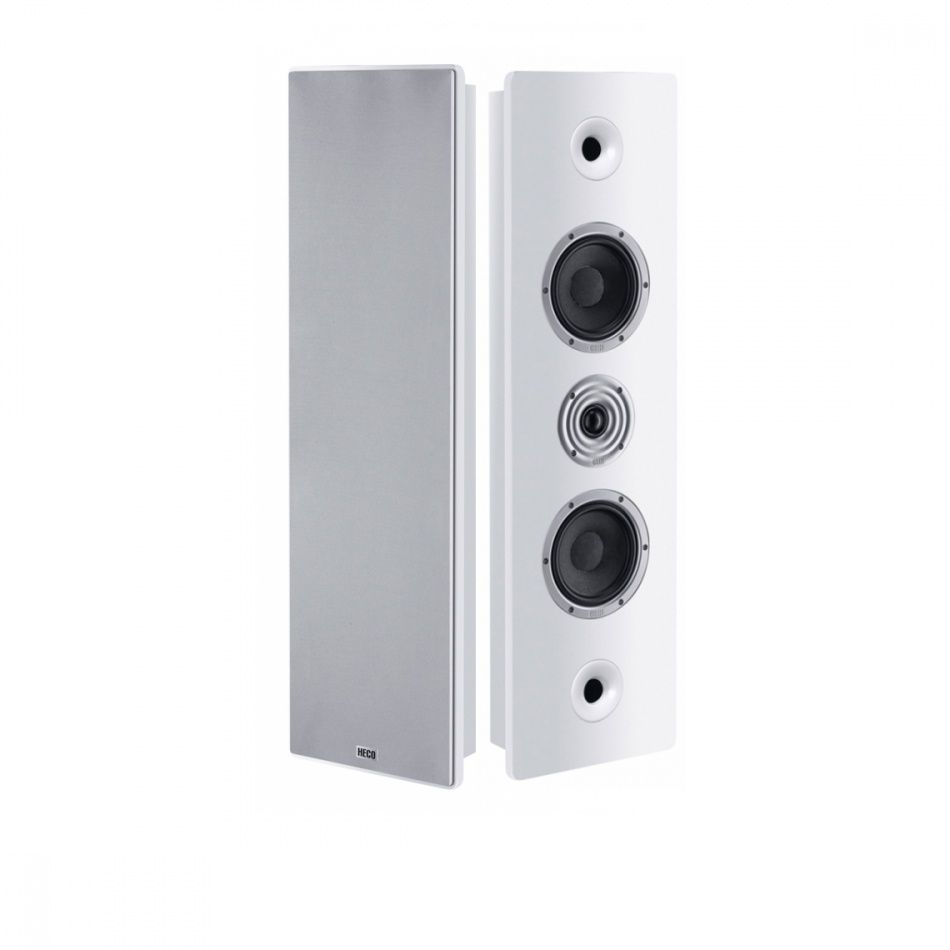 Heco Ambient 44F vägghögtalare, vitt stereopar
