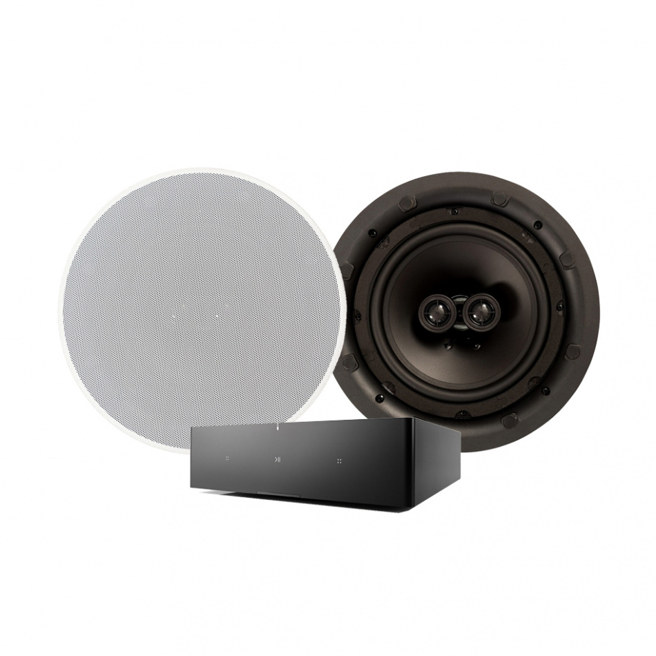 Sonos Amp & DLS IC824 Inbyggnadshögtalare Stereopaket