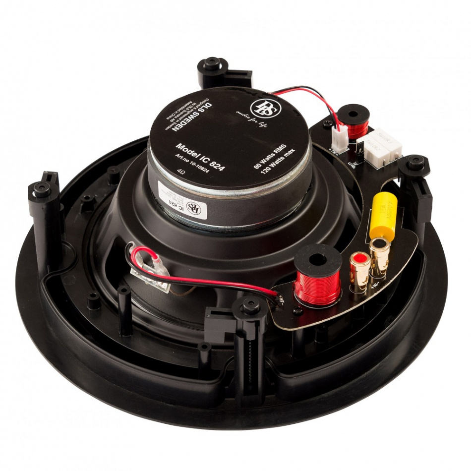 Wiim Amp Pro med SC4B & 2 par DLS IC824 Inbyggnadshögtalare