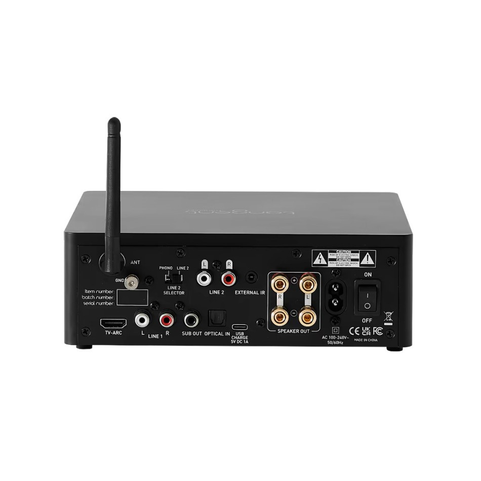Tangent Ampster BT III & Yamaha NS-AW294 Svarta Utomhushögtalare Stereopaket 