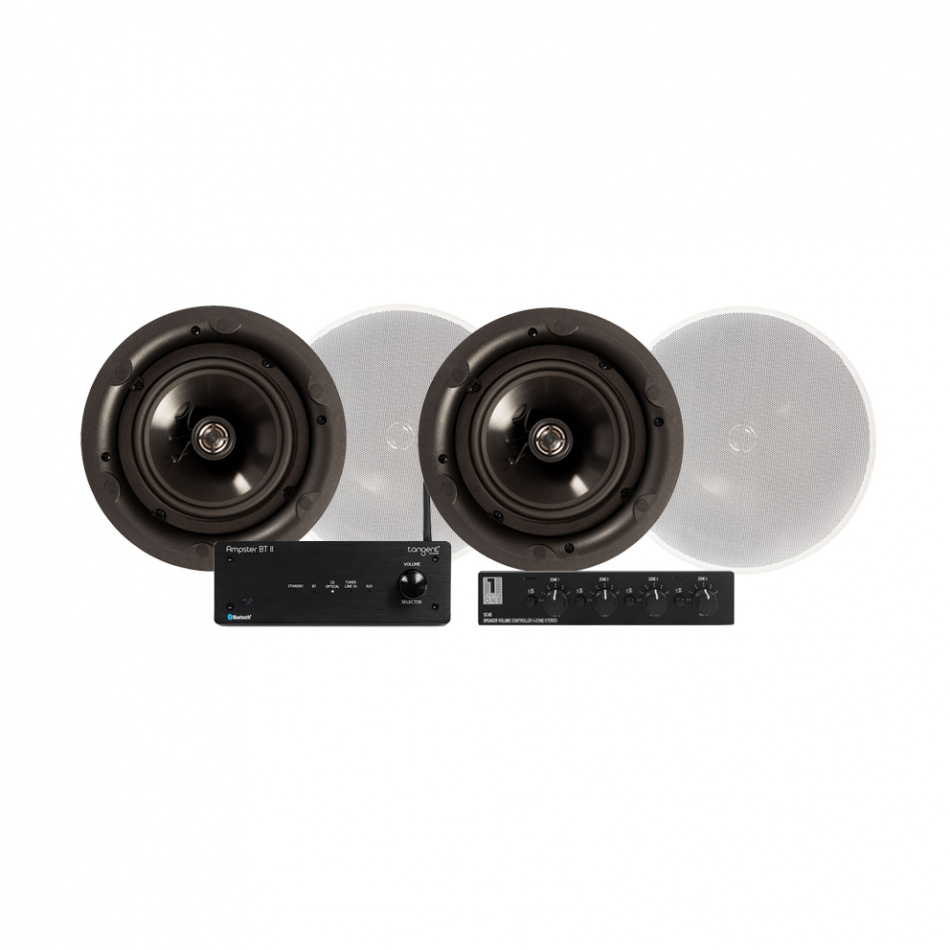 Tangent Ampster BT II med SC4B & 2 par DLS IC621 Inbyggnadshögtalare