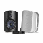 Dynavoice CA802BT & Polk Audio Atrium 6 Vita Utomhushögtalare Stereopaket Dynavoice CA802BT & Polk Audio Atrium 6 Vita Utomhushögtalare Stereopaket