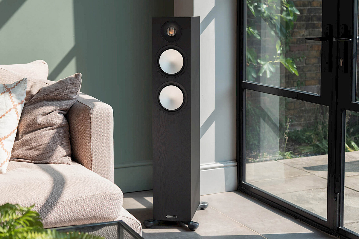 Monitor Audio Bronze 300 7G Högtalarpaket Hemmabio 5.1 Svart med Dynavoice CSB-V12