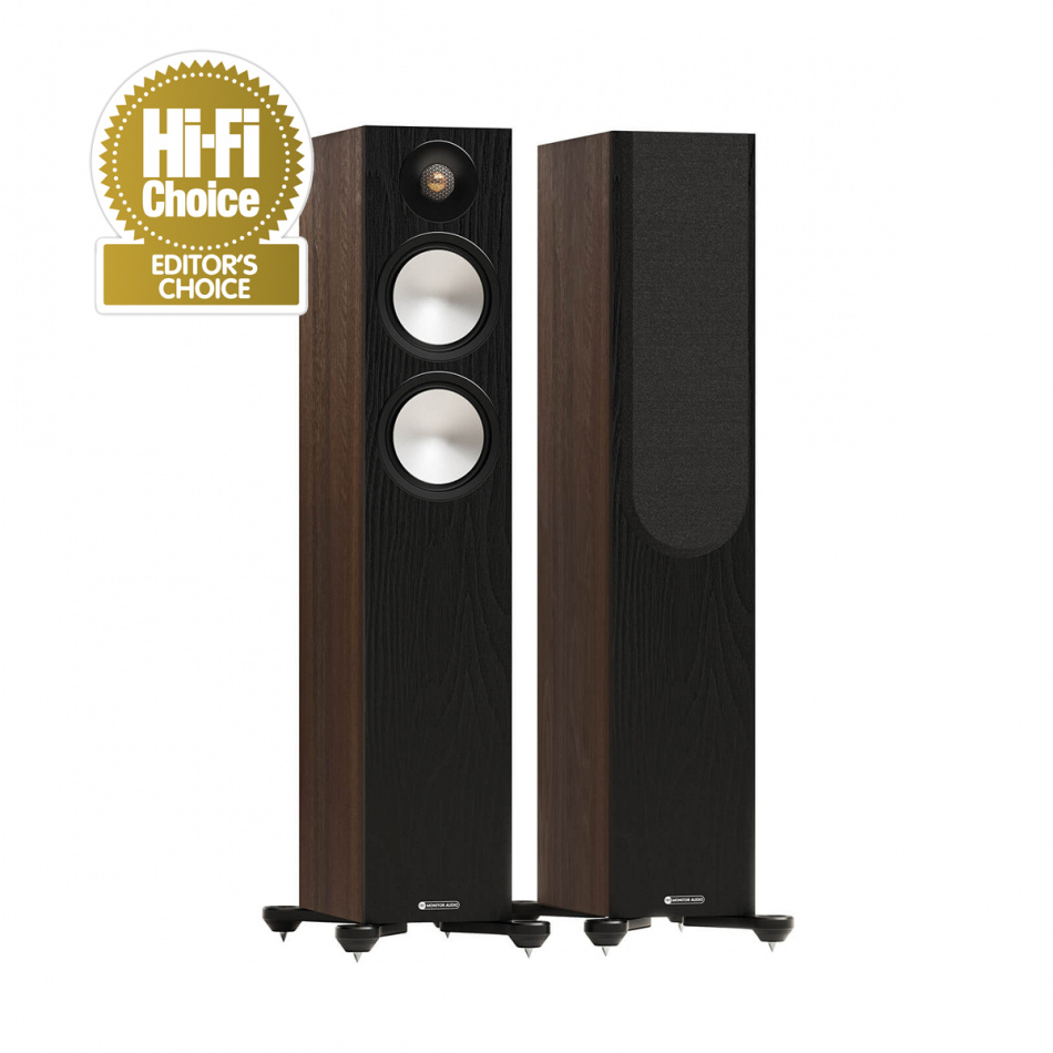 Monitor Audio Bronze 300 7G Högtalarpaket Hemmabio 5.1 Valnöt med Dynavoice CSB-V12