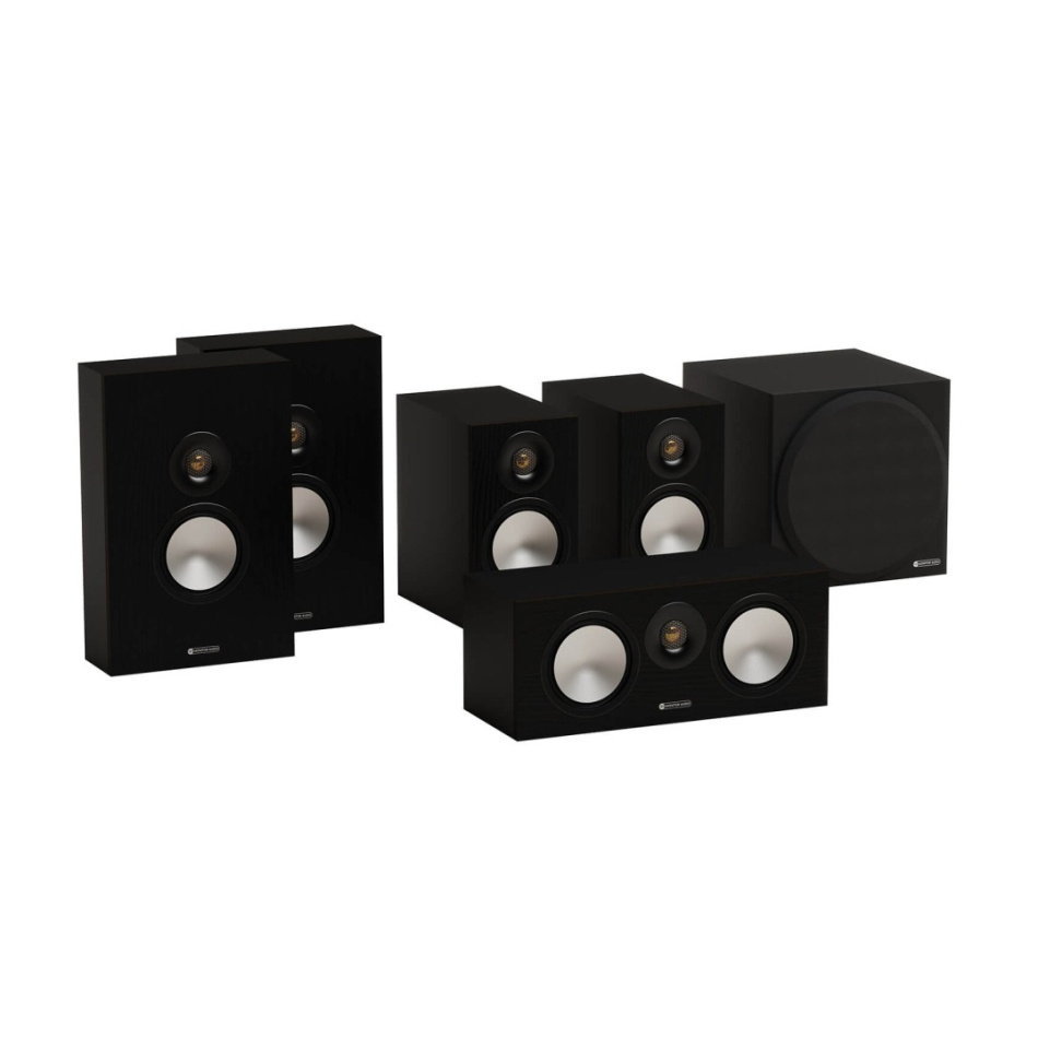 Monitor Audio Bronze 50 7G Högtalarpaket Surroundljud 5.1 Svart