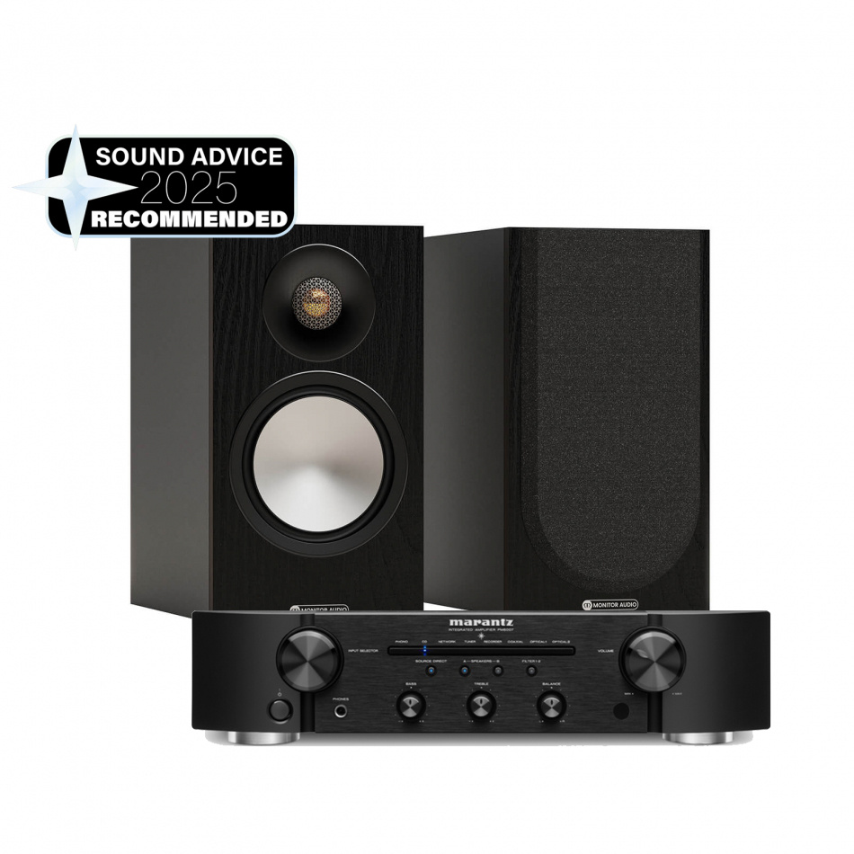 Marantz PM6007 & Monitor Audio Bronze 50 7G Svarta Stereopaket