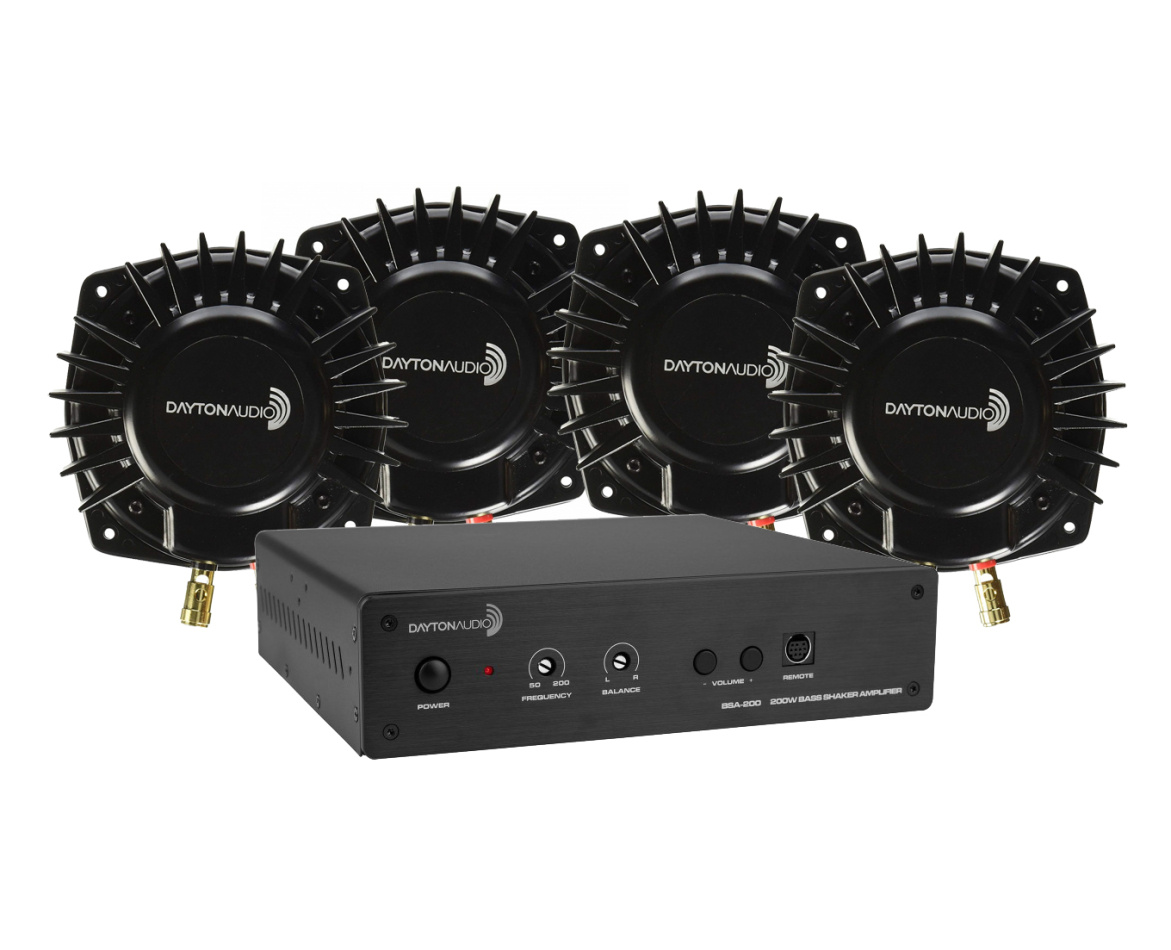 Dayton Audio BSA200 med 4 st BST-1 Basshakerpaket