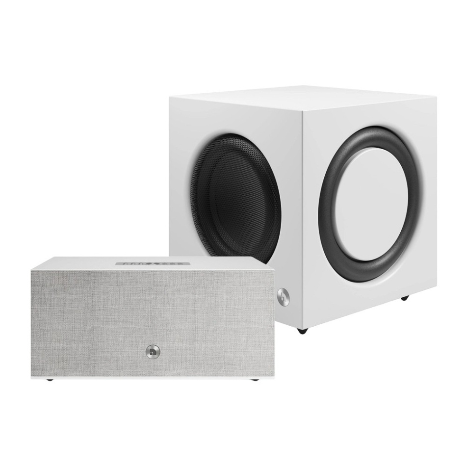 Audio Pro C20 W med SW-10 aktivt högtalarpaket, vitt