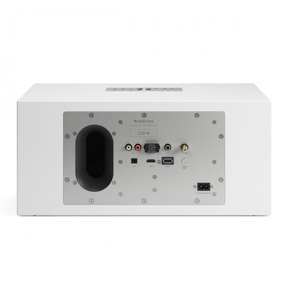 Audio Pro C20 W med SW-10 aktivt högtalarpaket, vitt