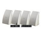 Dynavoice CA802BT med SC4B & 2 par Yamaha NS-AW592 Vita Utomhushögtalare Dynavoice CA802BT med SC4B & 2 par Yamaha NS-AW592 Vita Utomhushögtalare