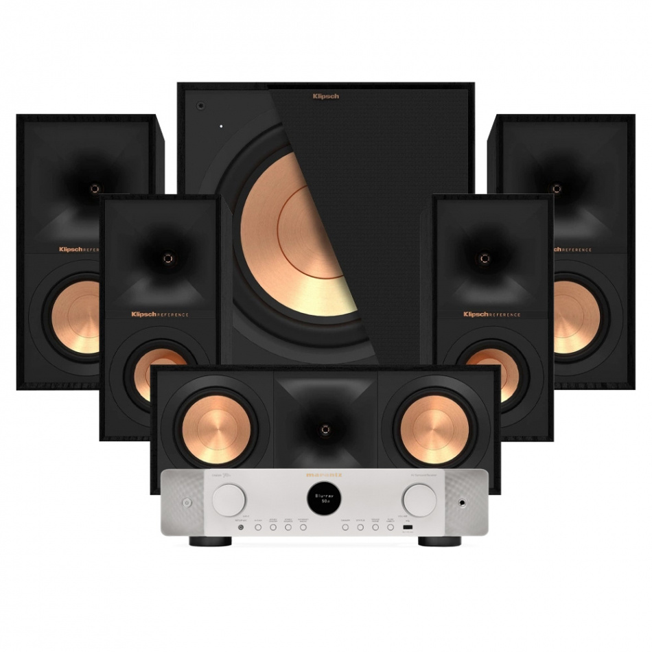 Marantz Cinema 70S & Klipsch Reference R-50M Hemmabiopaket 5.1