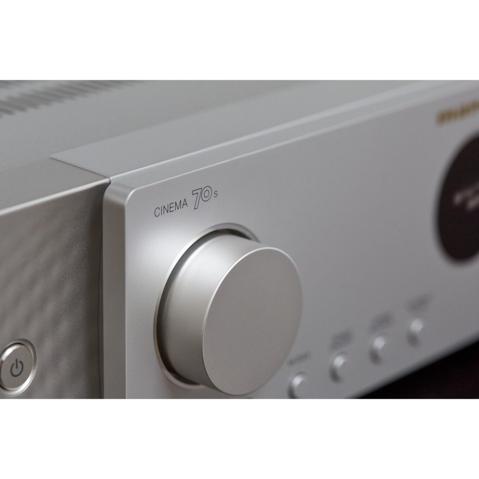 Marantz Cinema 70 Hemmabioförstärkare Silver med Arcsound Nova Bluetooth-högtalare