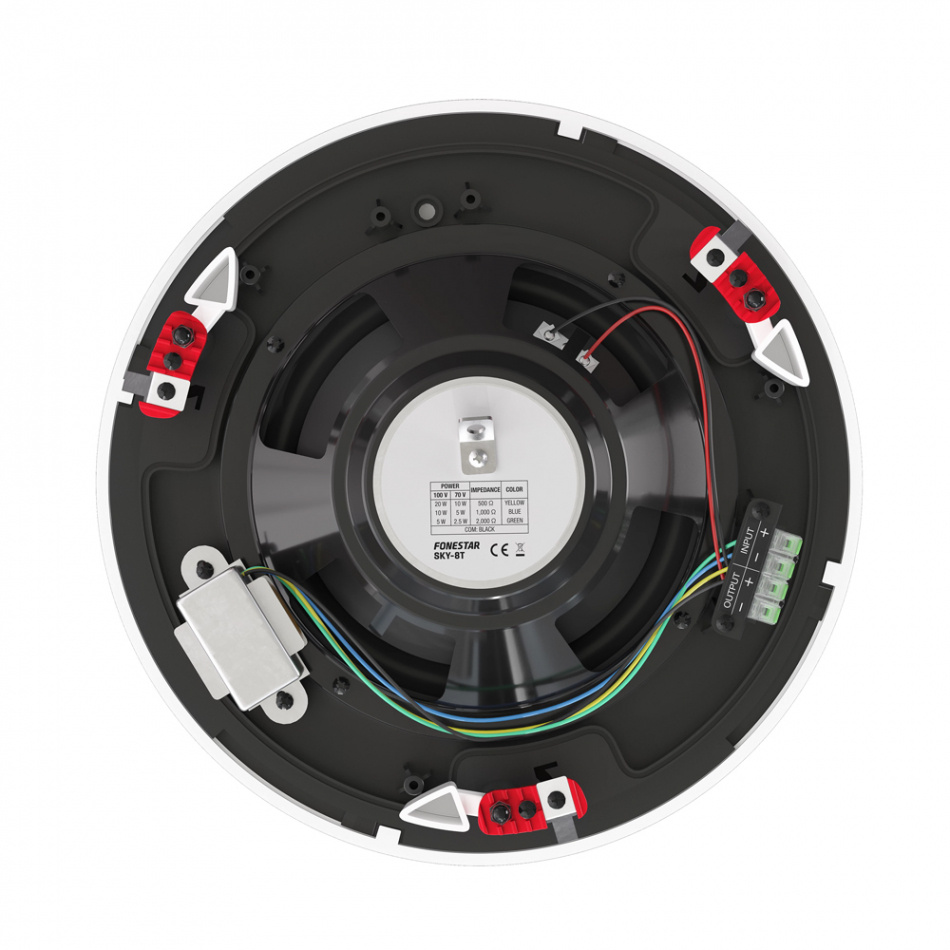 Dayton Audio DA40T med 4st Fonestar Sky-8T, kommersiellt 100V-system 