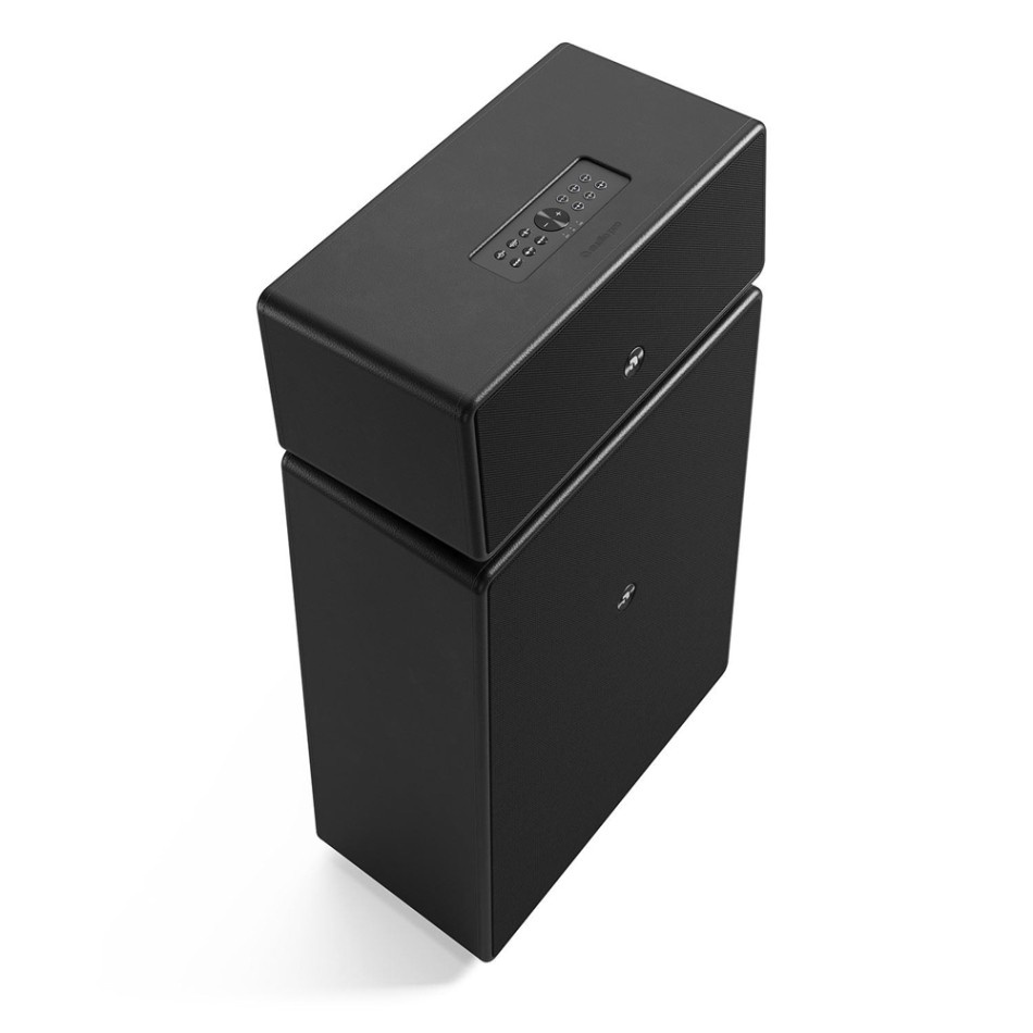 Audio Pro Drumfire II W, Wifi-högtalare med Chromecast & AirPlay 2 svart, 2-PACK