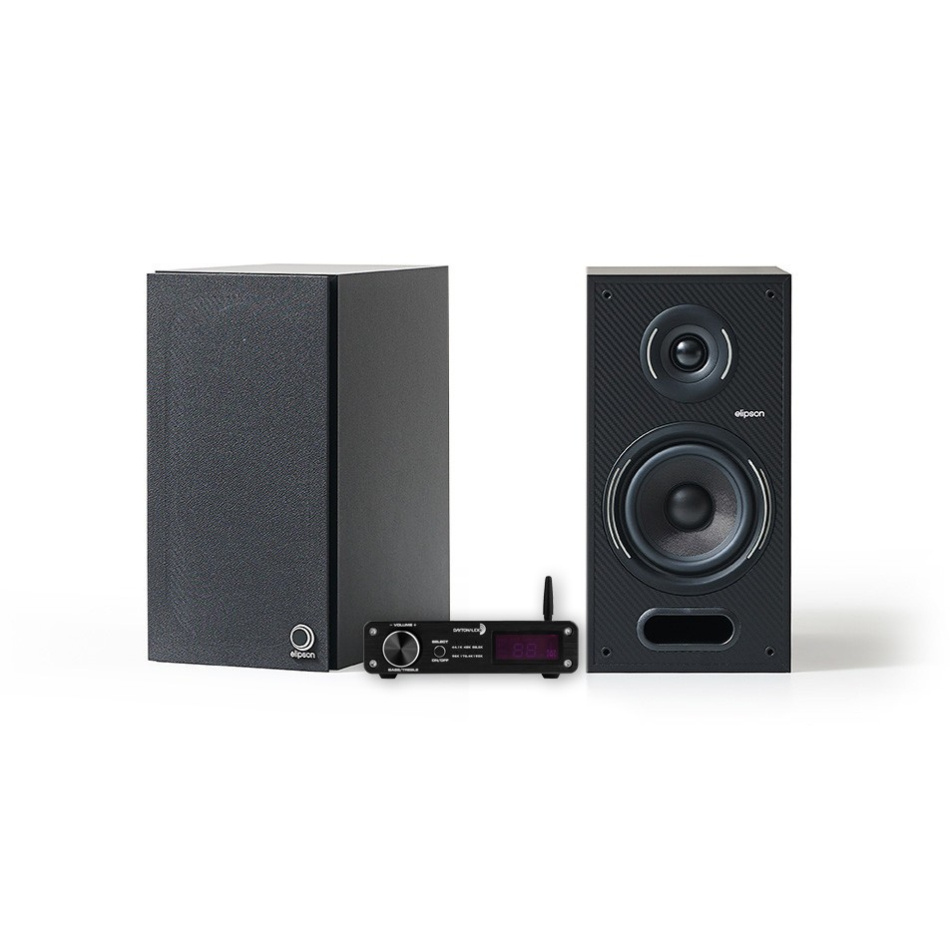 Dayton Audio DTA-PRO & Elipson Horus 6B Svarta Stereopaket