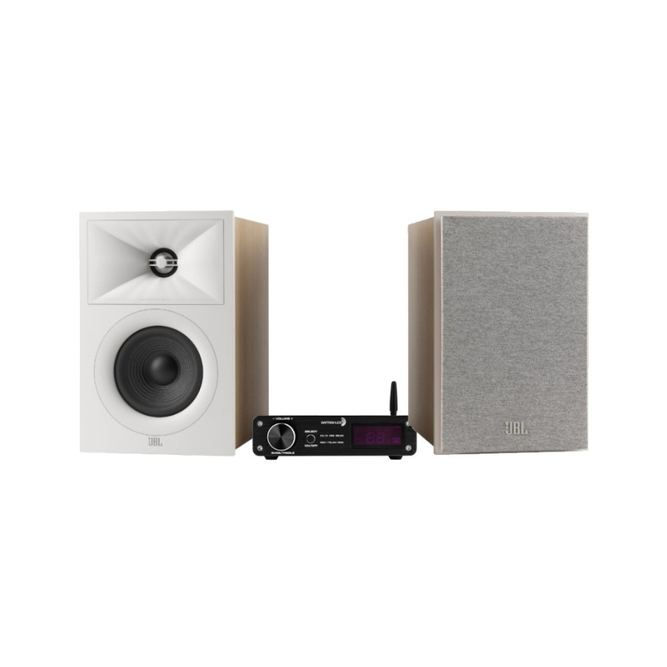 Dayton Audio DTA-PRO & JBL Stage 240B Latte Stereopaket