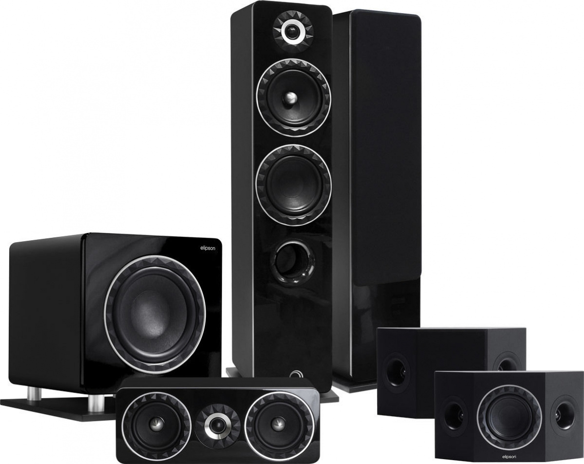 Elipson Prestige Facet PF14F Högtalarpaket Hemmabio 5.1 Svart