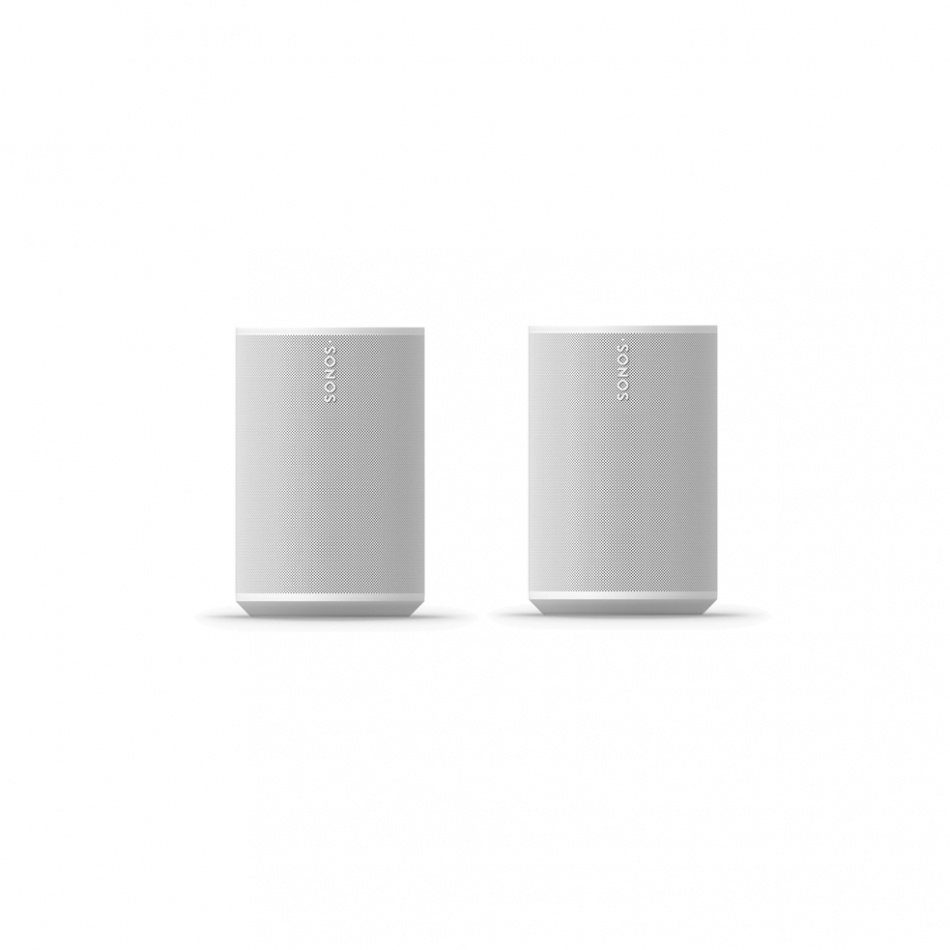 Sonos Era 100 Wifi-högtalare med AirPlay 2 & röststyrning, vitt 2-PACK