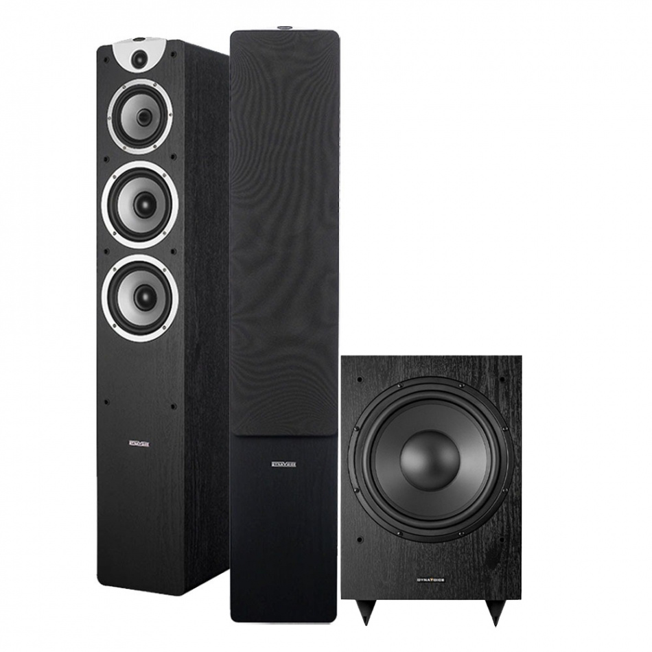Dynavoice Magic F-7 EX v3 & MW10 Högtalarpaket Stereo 2.1 Svart