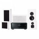 Yamaha RX-V4A & DLS Flatbox Midi Hemmabiopaket 5.0 Vitt Yamaha RX-V4A & DLS Flatbox Midi Hemmabiopaket 5.0 Vitt