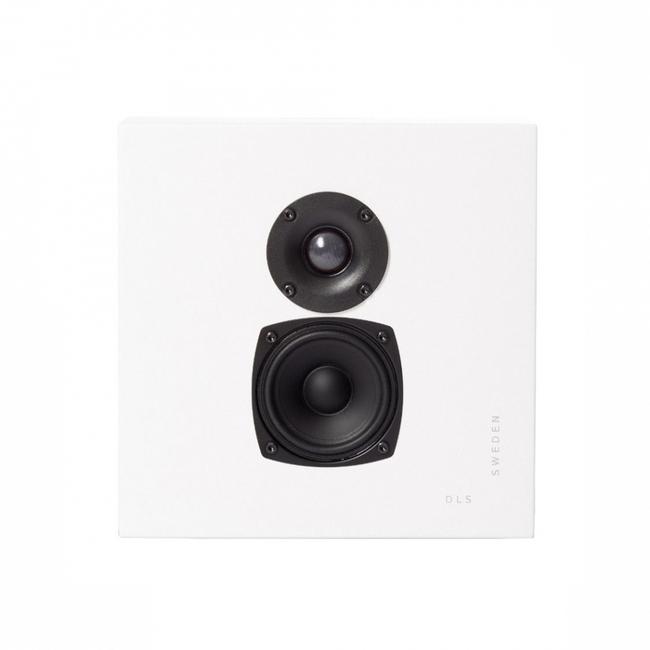 Yamaha RX-V4A & DLS Flatbox Mini On-Wall Hemmabiopaket 5.0 Vitt