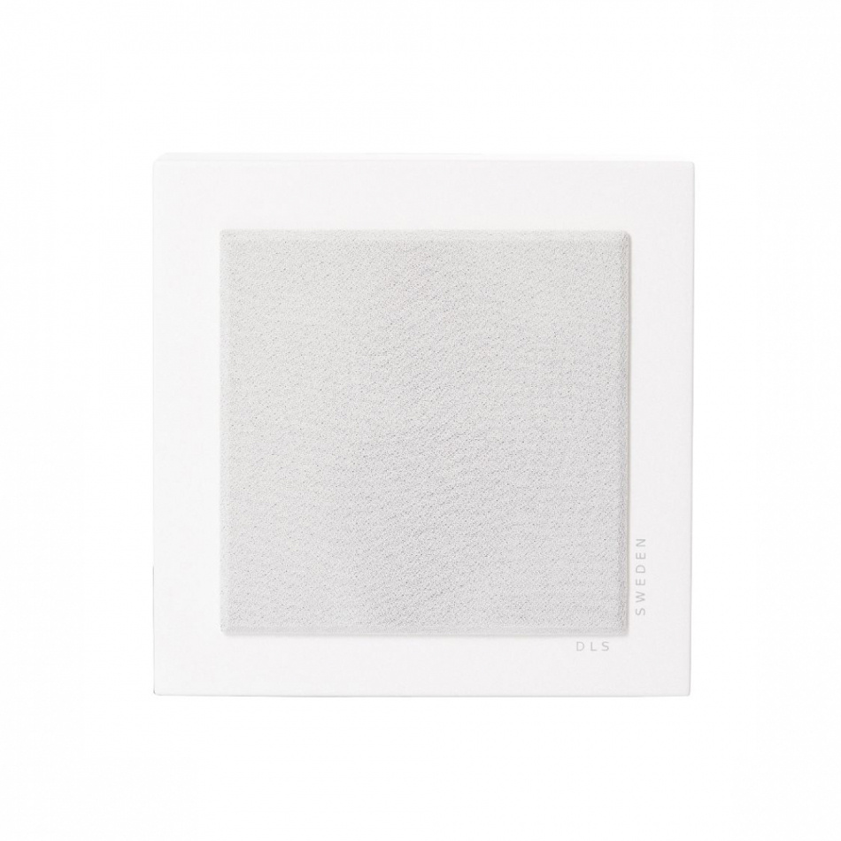 DLS Flatbox Mini vägghögtalare, mattvitt stereopar