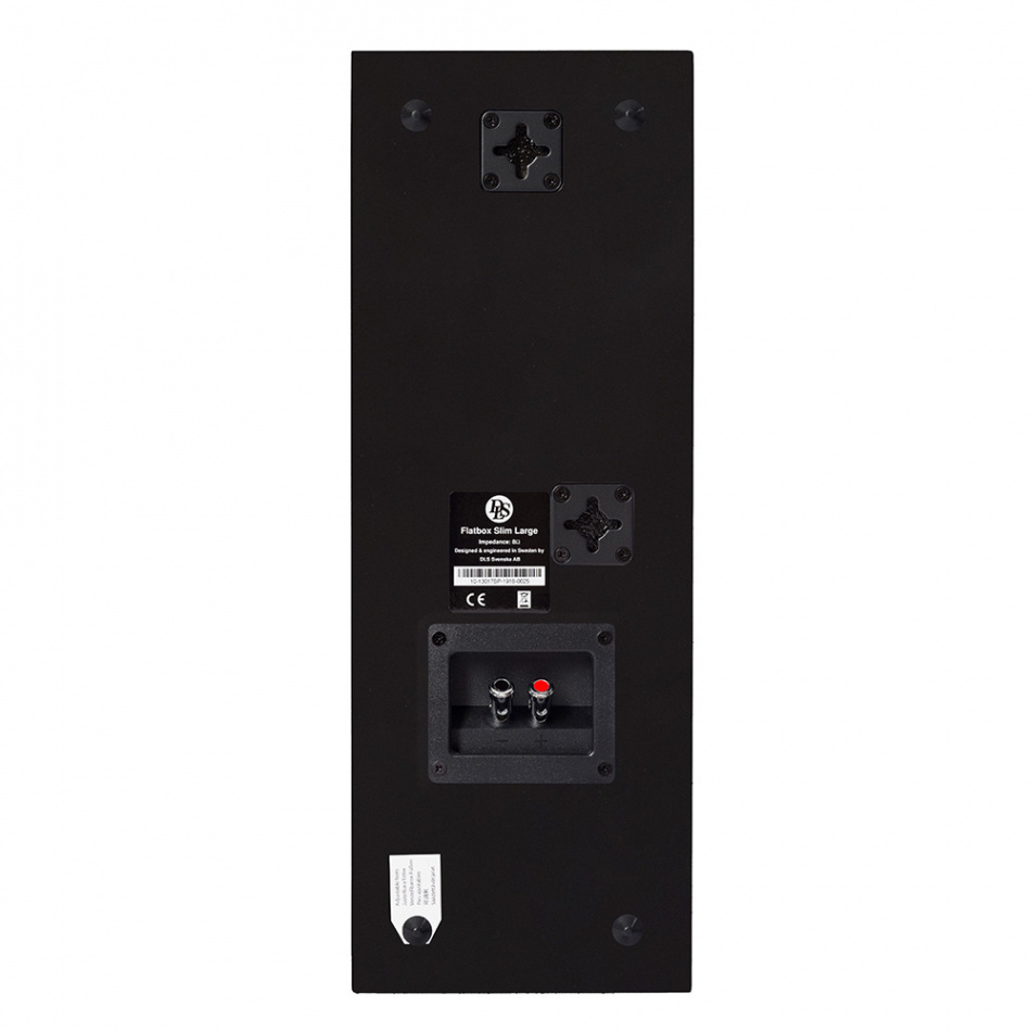 Yamaha A-S201 II & DLS Flatbox Slim Large Svarta Stereopaket Vägghögtalare