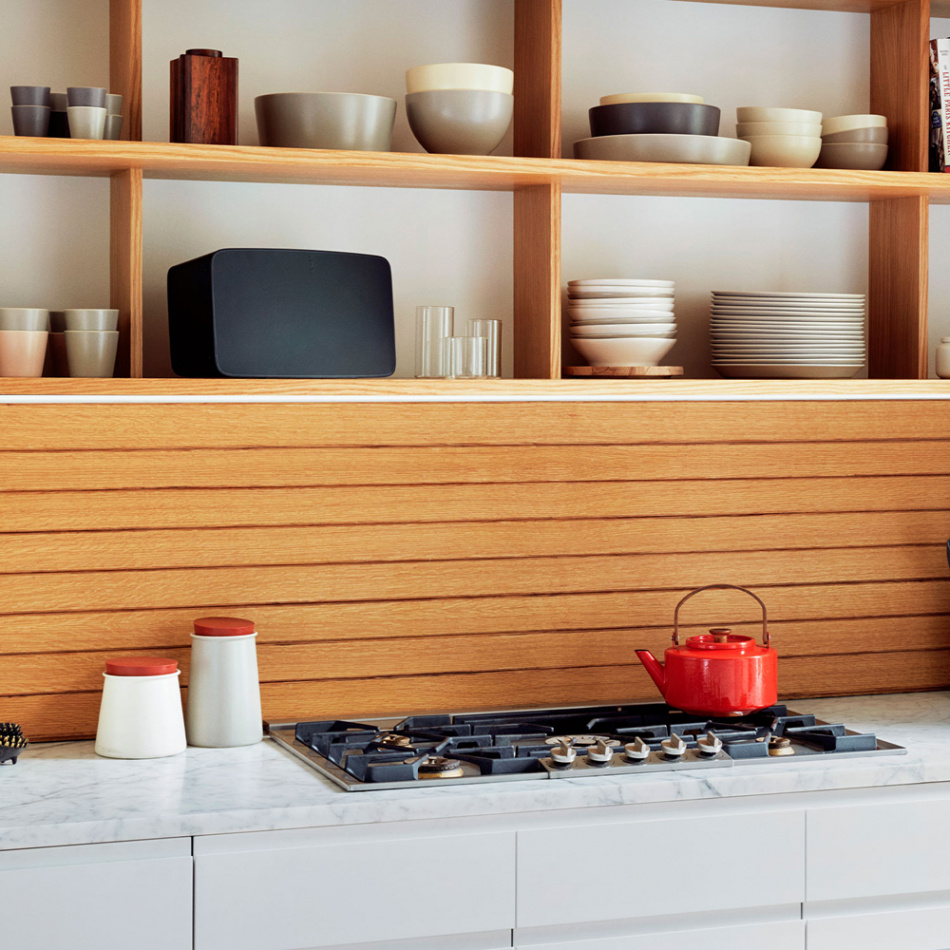 Sonos Five Wifi-högtalare med AirPlay 2 & fukttålig design, svart 2-PACK