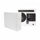 DLS Flatsub Midi väggmonteringsbar aktiv subwoofer, mattvit 2-PACK DLS Flatsub Midi väggmonteringsbar aktiv subwoofer, mattvit 2-PACK