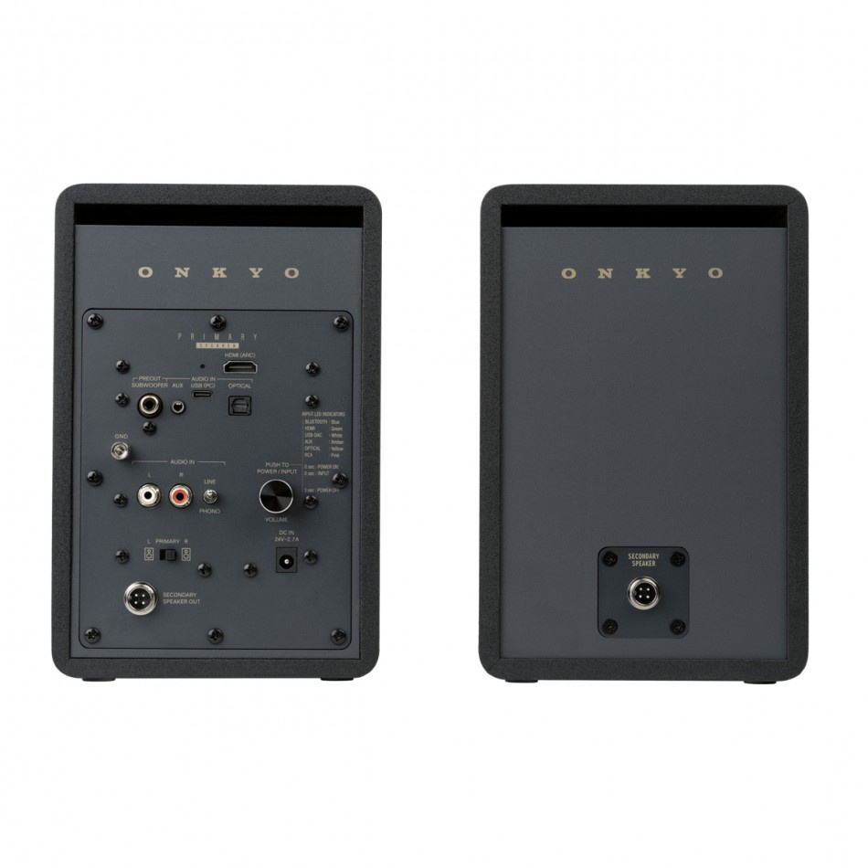 Onkyo GX-30ARC med Audio Pro SW-10 Aktiva Stereohögtalare 2.1, svart