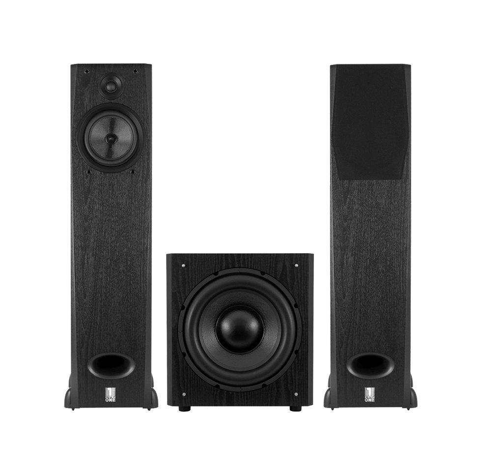 System One H16B & W120 Högtalarpaket Stereo 2.1