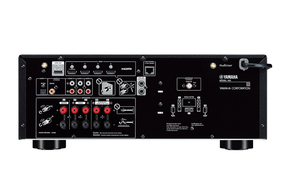 Yamaha RX-V4A & System One H16B Hemmabiopaket 5.0